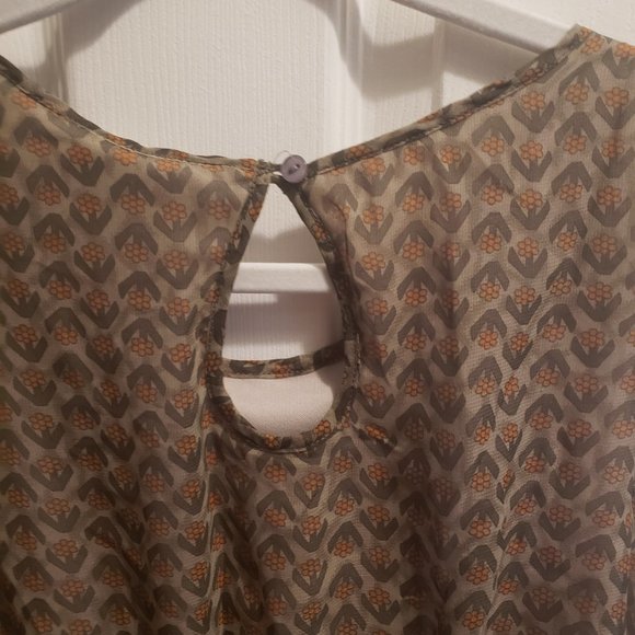 Lolas Collection Grey & Orange High-Low Sundress - Grey & Orange - Picture 5 of 9